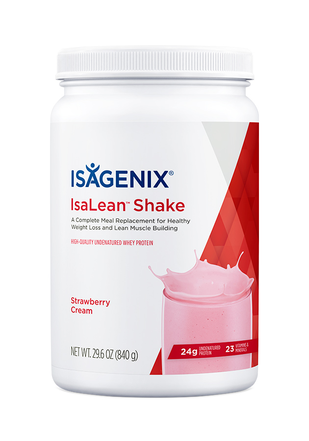 Isagenix IsaLean Shake Strawberry Cream Cannister