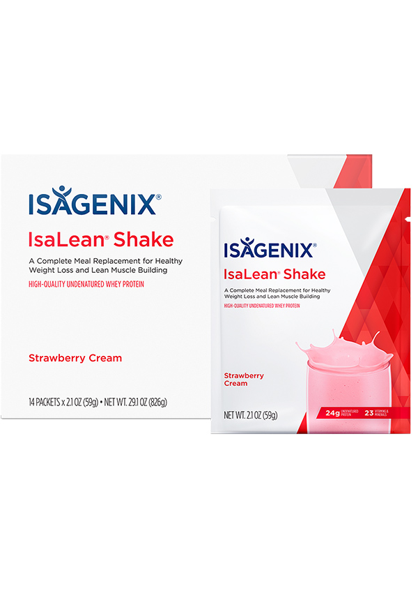 Isagenix IsaLean Shake Strawberry Cream Packets